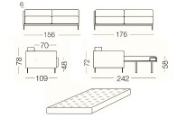 Marsalis Bicolore - 2 posti con letto bicolore