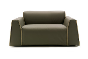 Grande poltrona letto singolo per salotto con materasso 75x200 h.12 cm