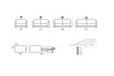 Divano letto Eddie - Schema Dimensionale