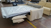 Divano letto aperto con materasso disteso