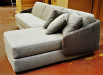Divano letto Vivien bicolore in Nabuk Micro 44 / tessuto Indicum 1532/04
