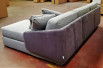Divano letto Vivien bicolore in Nabuk Micro 44 / tessuto Indicum 1532/04