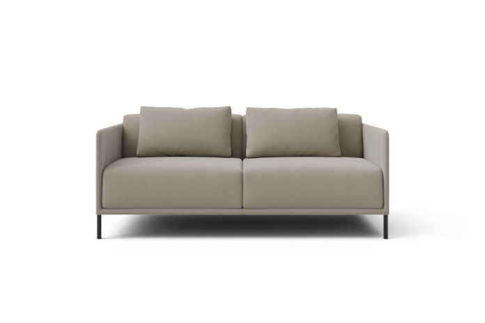 2-seater sofa with narrow armrest