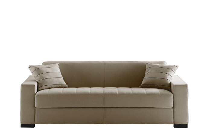 Matrix sofa with quilted seat.