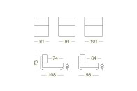 Dennis - 1 seater sofa