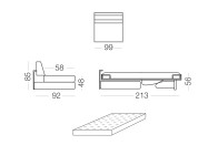 Duke - 1 seater sofa bed