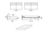 Duke - 3 seater sofa bed
