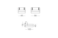 Ellington - 1 seater sofa