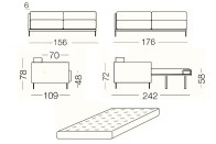 Marsalis - 2 seater sofa bed 