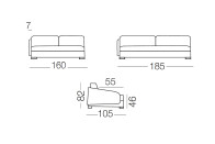 Vivien - 2 seater sofa