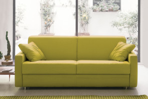 Eric yellow 2-seater sofa.