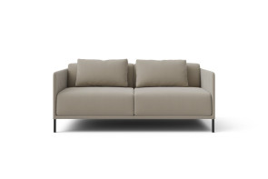 2-seater sofa with narrow armrest