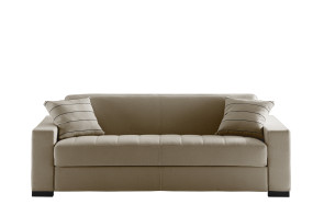 Matrix sofa with quilted seat.