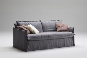 Clarke shabby chic sofa with skirt