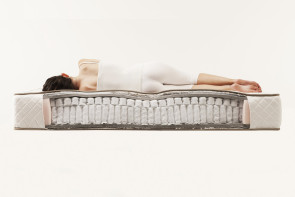 Superb mattress with springs and memory foam padding