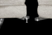 Detail of the joint that allowes the elements to rotate. We recommend not to lift or move the elements when they are connected by the joint. All you need to do is slide them on the floor.