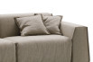 Decorative square cushions for Parker sofa - model with contrasting piping.