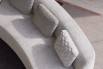 Plain and tufted throw cushions for Goodman sofa