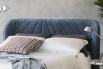 Upholstery with vertical stitching detail