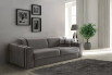 3 seater sofa in grey fabric