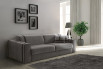 Ellington - divano moderno in tessuto grigio