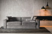 3 seater sofa in grey fabric