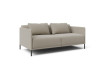 Side view of sofa bed with high feet Marsalis