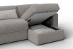 Detail of the chaise with storage