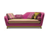 Modern divan Jeremie-EVO in pink and yellow