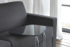 Detail of Lampo armrest model. The sofa armrests can be chosen in 8 models.