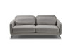 2 seater sofa with metal base and extra lumbar pillows