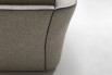 Detail of the sofa backrest with piping
