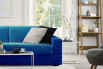 Blue sofa bed