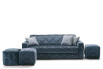 Douglas tufted velvet model with nickel-plated iron buttons.