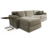 Shorter sofa bed with goose down padding.