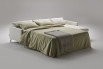 Double sofa bed opened as a bed