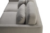 Detail of the backrest cushion and extra lumbar pillow