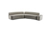 A large sofa made of two modules and one arm