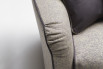 Detail of the armrest with wrinkled cover