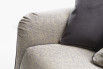 Detail of the armrest with wrinkled cover