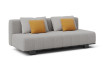 Armless version of the Haden double sofa bed