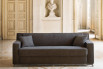 With compact and essential lines, Larry has one-piece seat and backrest cushions.