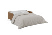 Open two-tone 2-seater sofa bed