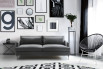 2 seater Dave couch with feather cushions