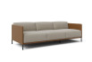 Side view of 3-seater sofa bed