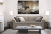 Ellis sofa with flounce cover.
