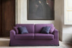 Sofa with matching or contrasting lower edge.