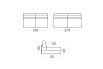 Duke - 3 seather, available dimensions