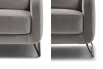Sled base comes in black nikel (left) or chrome metal (right)