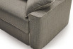 Detail of the armrest covered in fabric